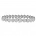 10.65 ct Ladies Round Cut Diamond Tennis Bracelet in 14 kt White Gold 